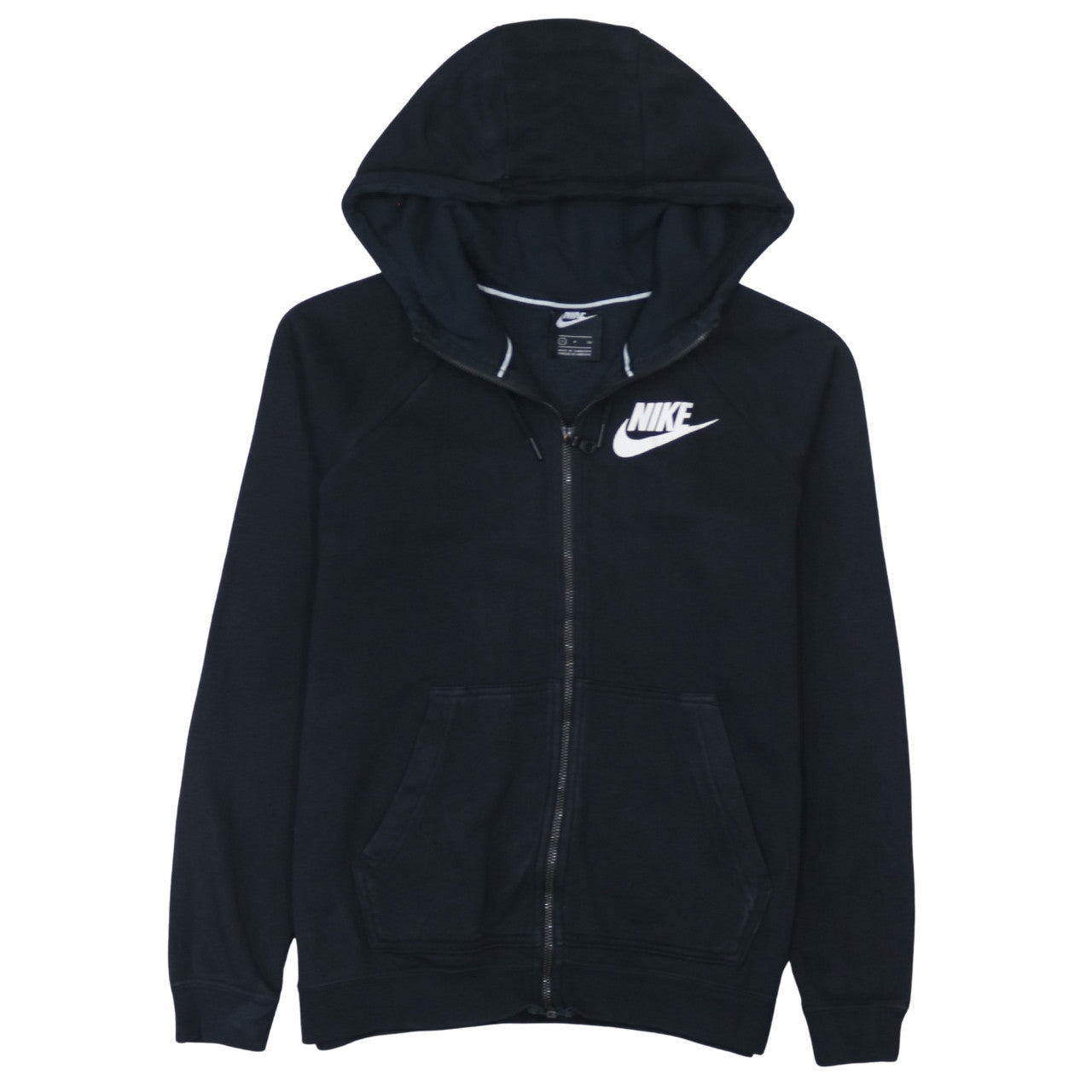 Mens UK Size S Nike Black Full Zip Hoodie