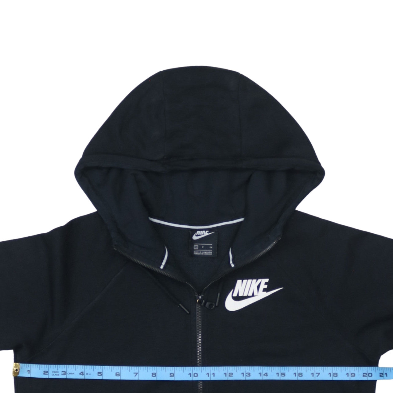 Mens UK Size S Nike Black Full Zip Hoodie