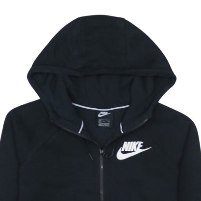 Mens UK Size S Nike Black Full Zip Hoodie