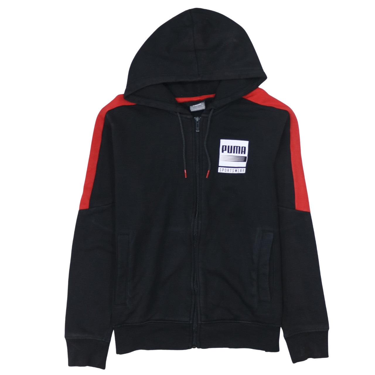 Mens UK Size S PUMA Black Full Zip Hoodie