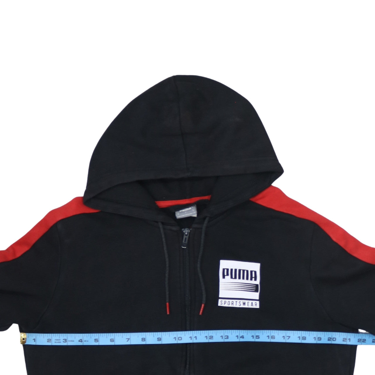 Mens UK Size S PUMA Black Full Zip Hoodie
