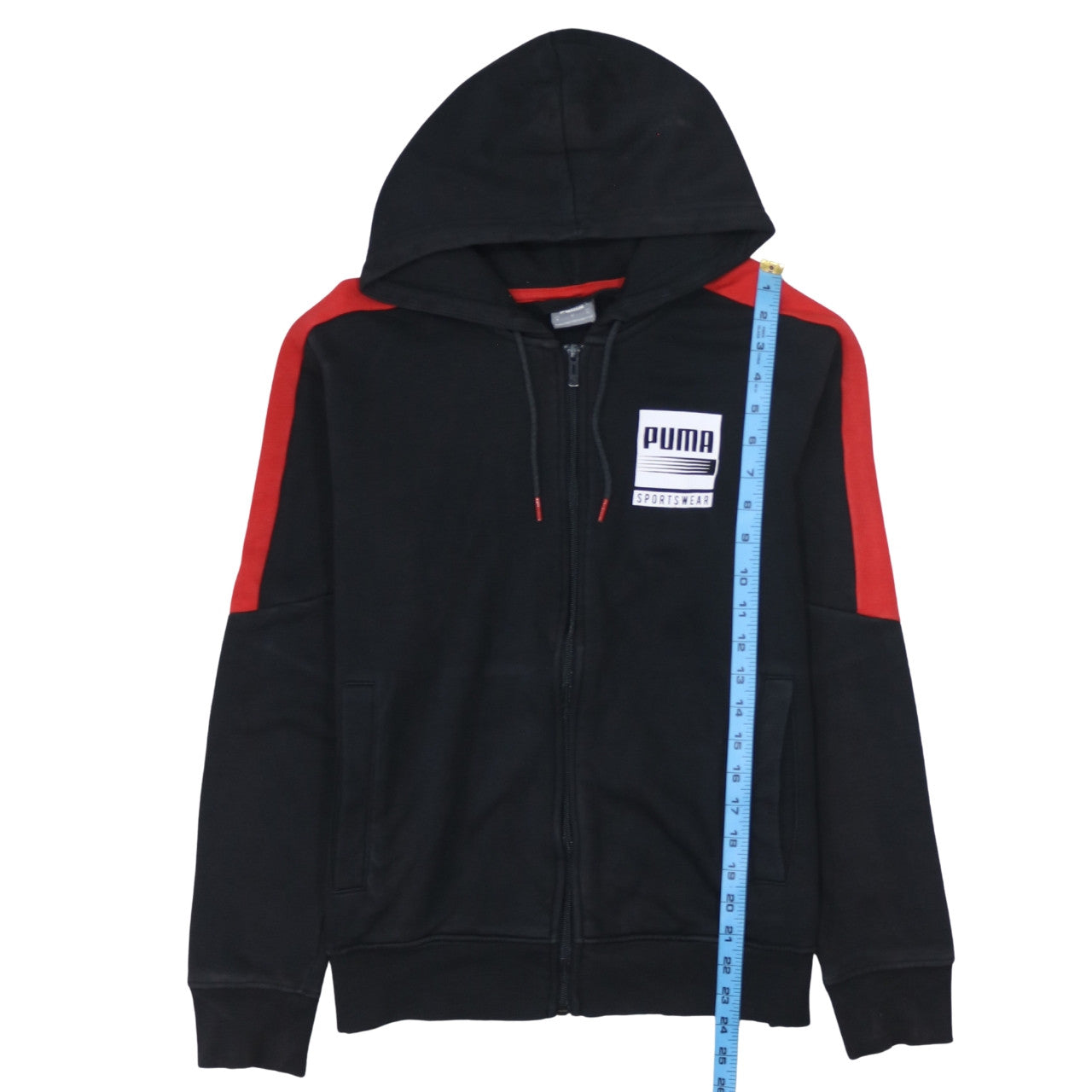 Mens UK Size S PUMA Black Full Zip Hoodie