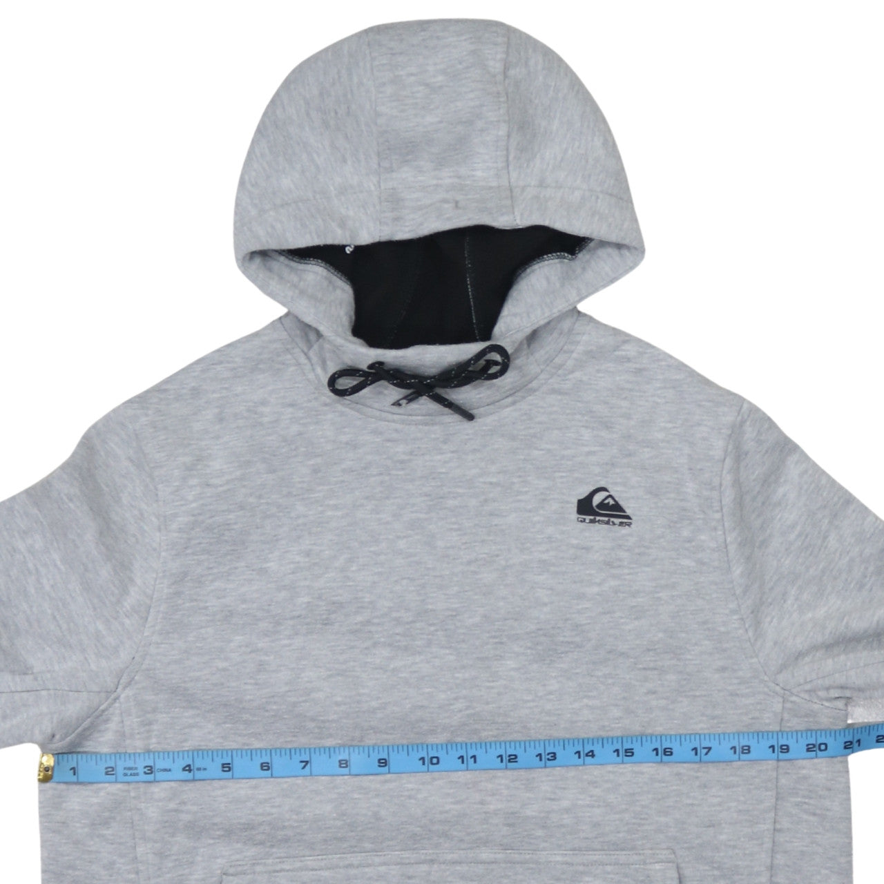 Mens UK Size M Quiksilver Grey Pullover Hoodie