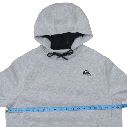 Mens UK Size M Quiksilver Grey Pullover Hoodie