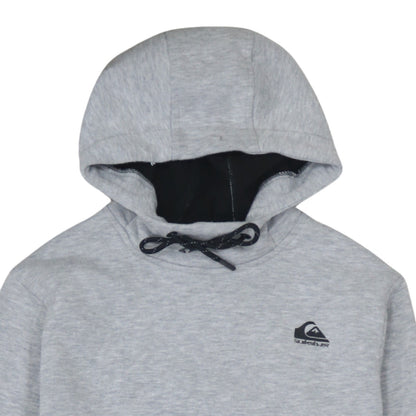 Mens UK Size M Quiksilver Grey Pullover Hoodie