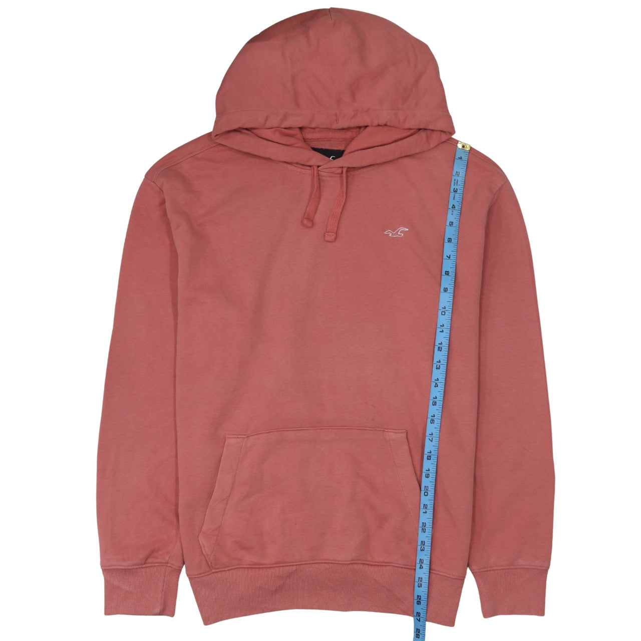Mens UK Size XL Hollister Pink Pullover Hoodie