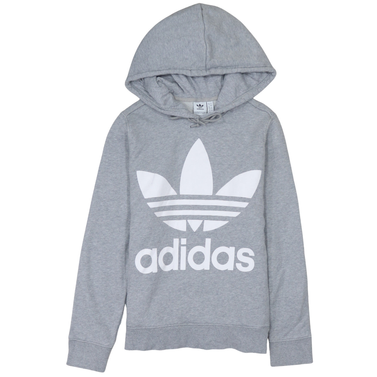 Womens UK Size 12 adidas Grey Pullover Hoodie