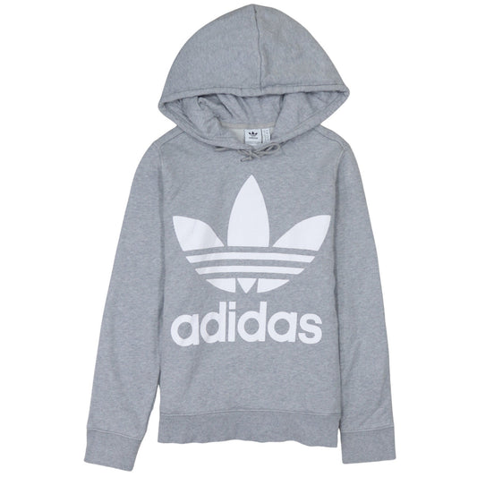 Womens UK Size 12 adidas Grey Pullover Hoodie