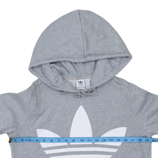 Womens UK Size 12 adidas Grey Pullover Hoodie