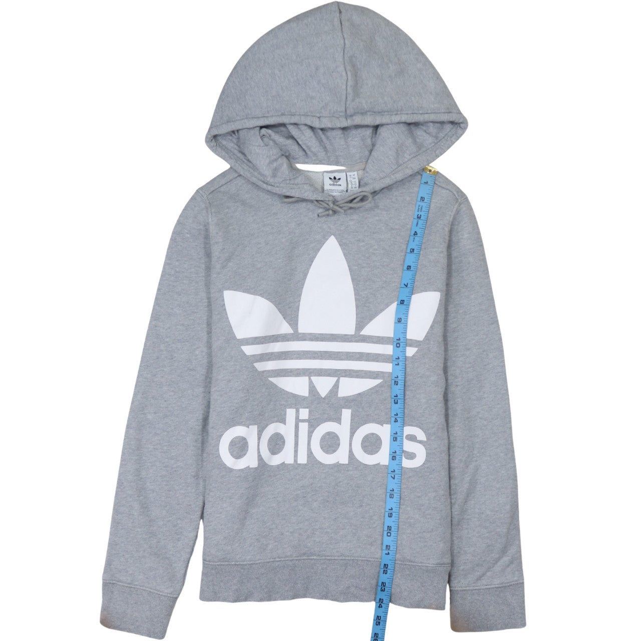 Womens UK Size 12 adidas Grey Pullover Hoodie