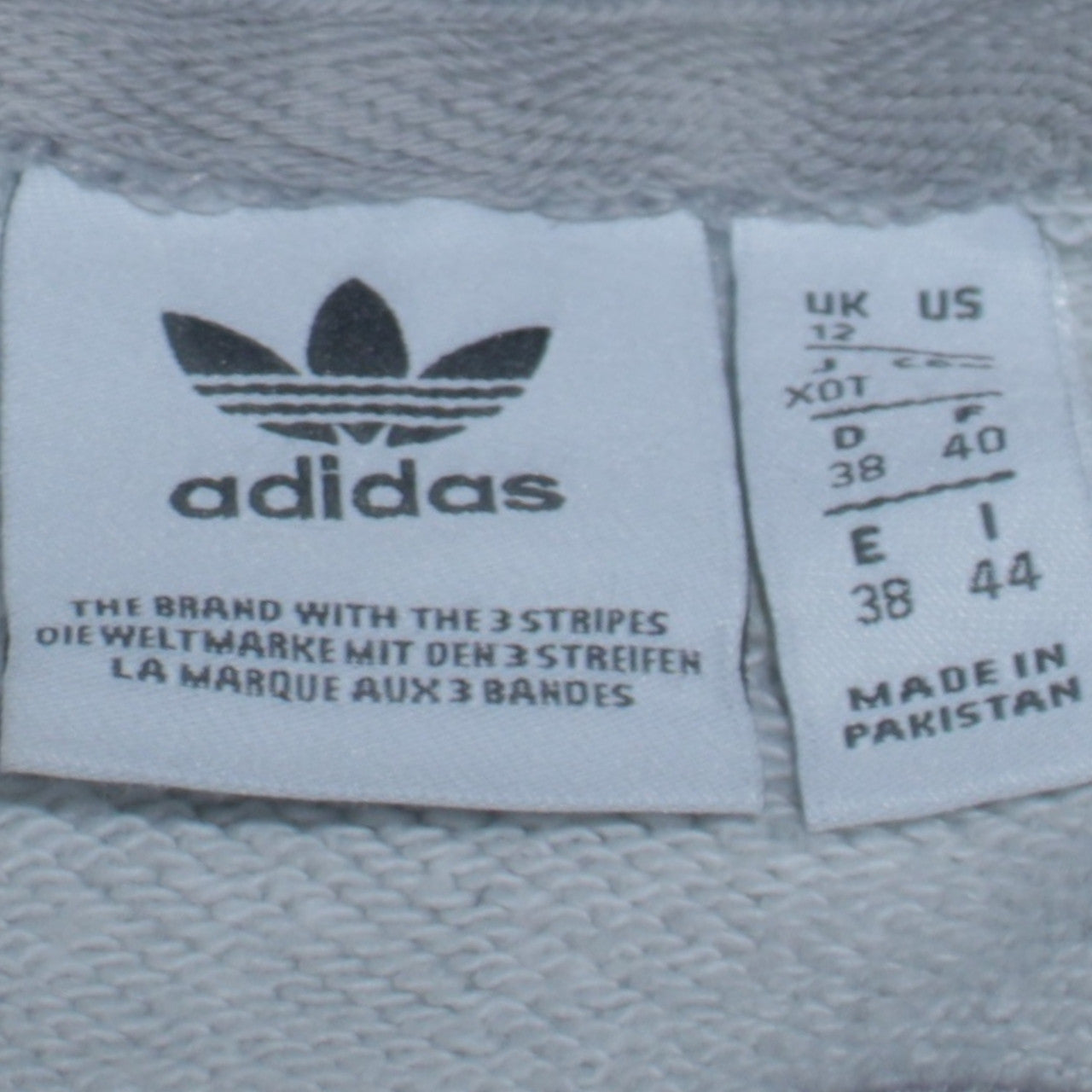 Womens UK Size 12 adidas Grey Pullover Hoodie