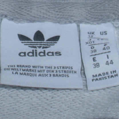 Womens UK Size 12 adidas Grey Pullover Hoodie