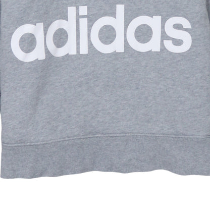 Womens UK Size 12 adidas Grey Pullover Hoodie