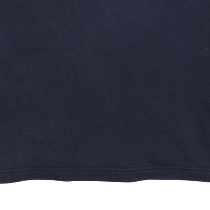 Adidas Boys Blue Colourblock V-Neck Pullover Sweatshirt Size 13-14 Years