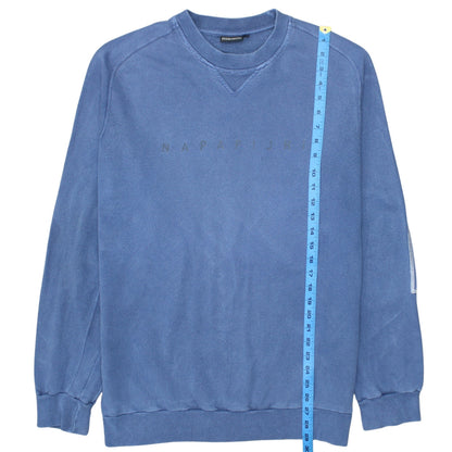 Mens UK Size L Napapijri Blue Pullover Sweatshirt