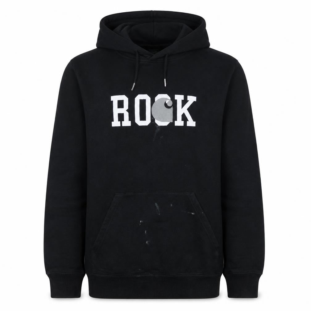 Mens UK Size M Carhartt Black Pullover Hoodie