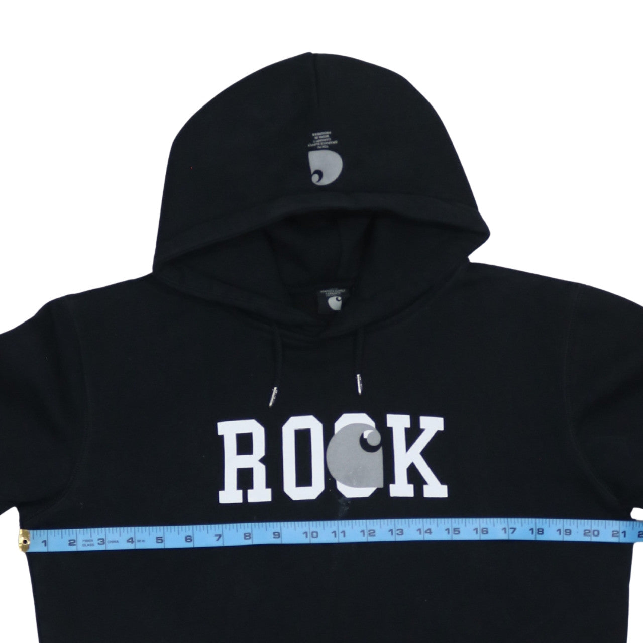 Mens UK Size M Carhartt Black Pullover Hoodie