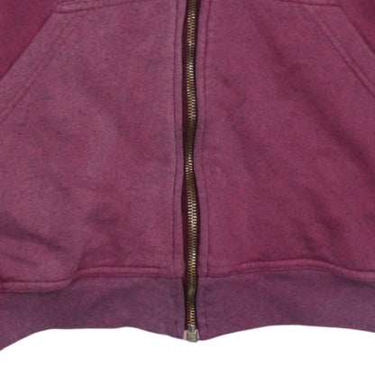 Mens UK Size M adidas Purple Full Zip Hoodie