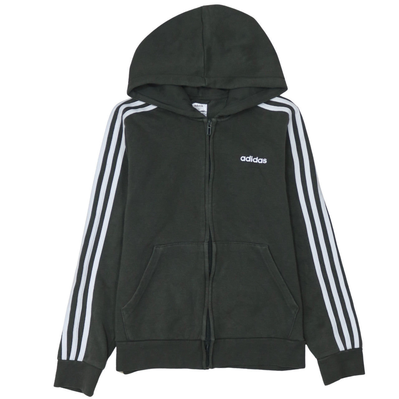 Womens UK Size M adidas Black Full Zip Hoodie