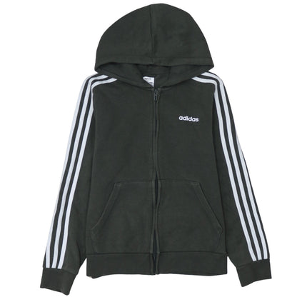 Womens UK Size M adidas Black Full Zip Hoodie