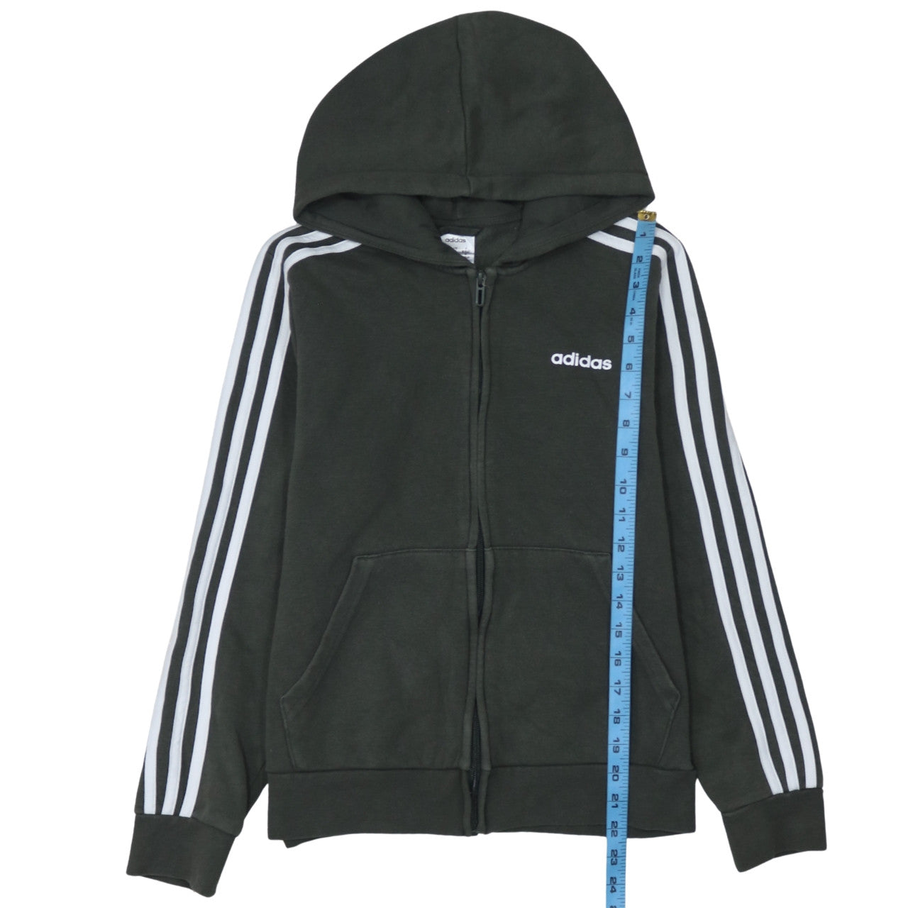 Womens UK Size M adidas Black Full Zip Hoodie