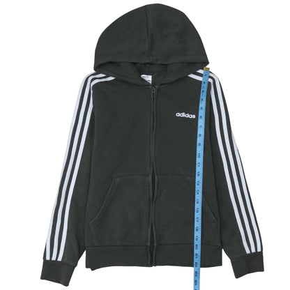 Womens UK Size M adidas Black Full Zip Hoodie