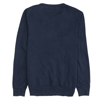 Mens UK Size S Hilfiger Denim Blue Pullover Sweatshirt
