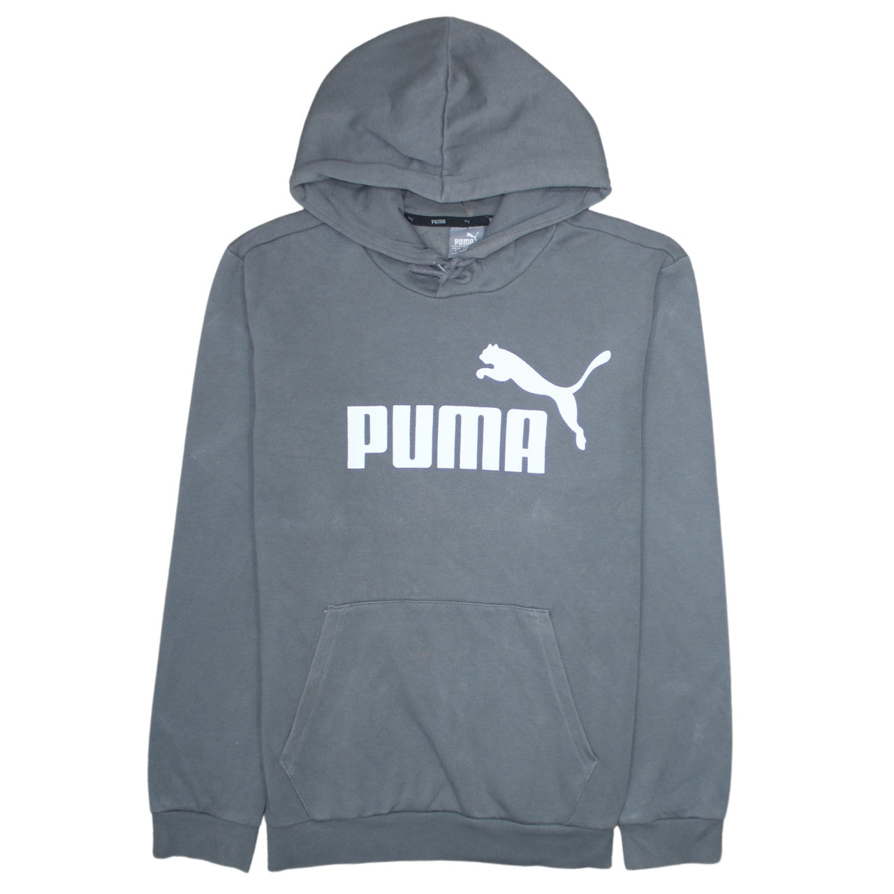 Mens UK Size S PUMA Grey Pullover Hoodie