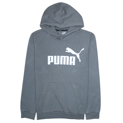 Mens UK Size S PUMA Grey Pullover Hoodie