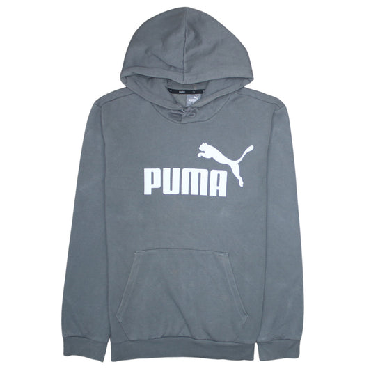Mens UK Size S PUMA Grey Pullover Hoodie