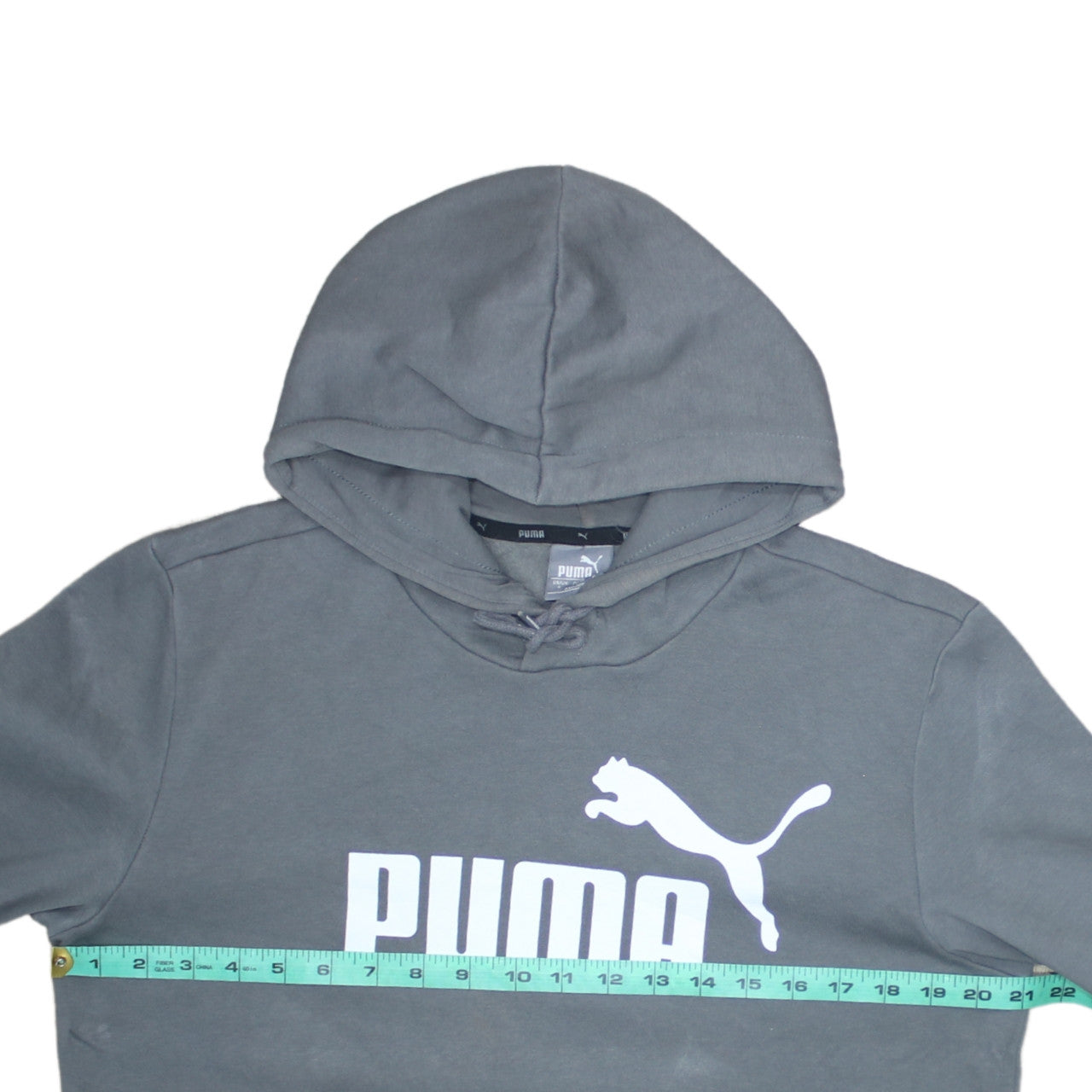 Mens UK Size S PUMA Grey Pullover Hoodie