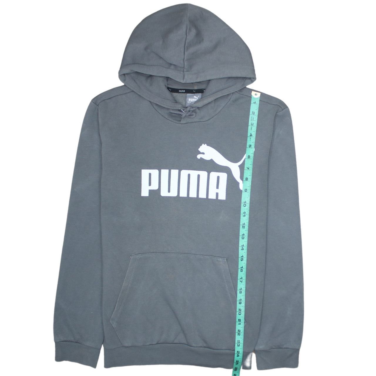 Mens UK Size S PUMA Grey Pullover Hoodie