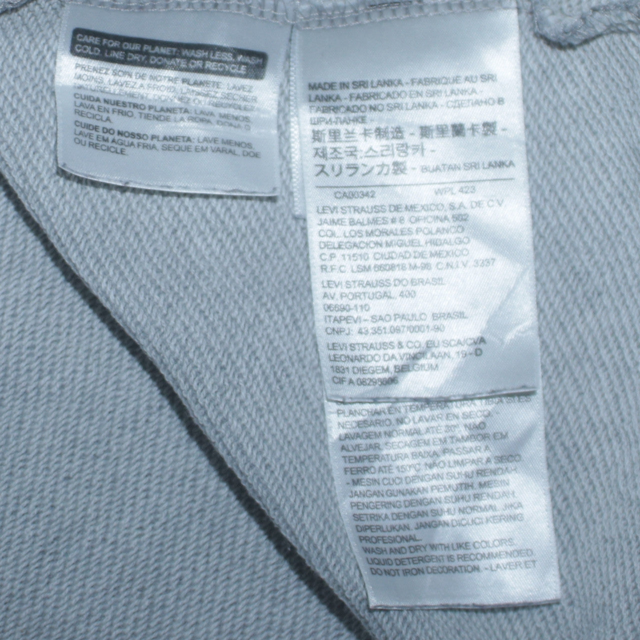 Mens UK Size S Levi's Grey Pullover Hoodie