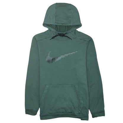 Mens UK Size L Nike Green Pullover Hoodie