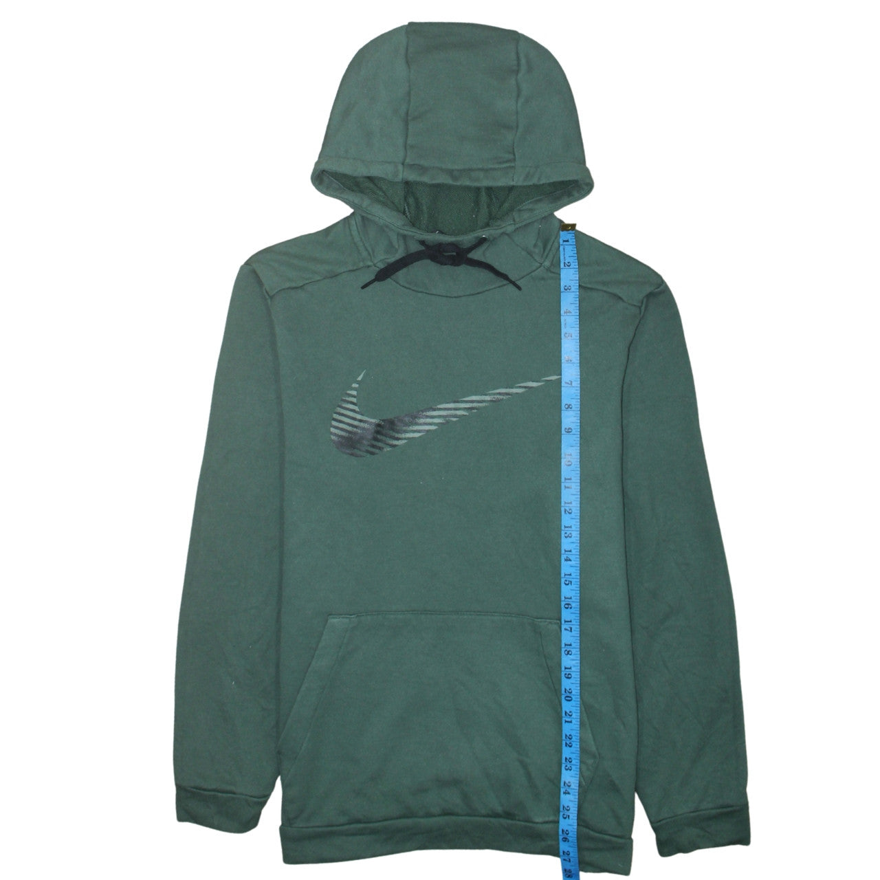 Mens UK Size L Nike Green Pullover Hoodie