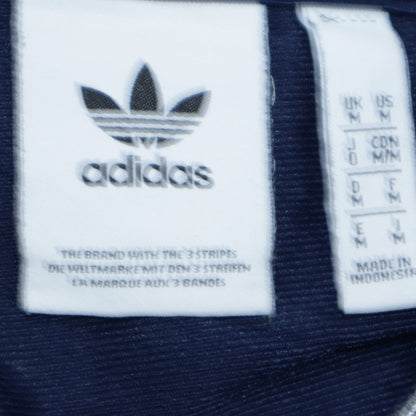 Mens UK Size M adidas Blue 1/2 Zip Hoodie
