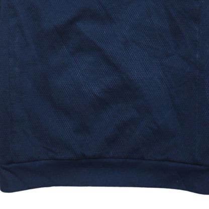 Mens UK Size M adidas Blue 1/2 Zip Hoodie