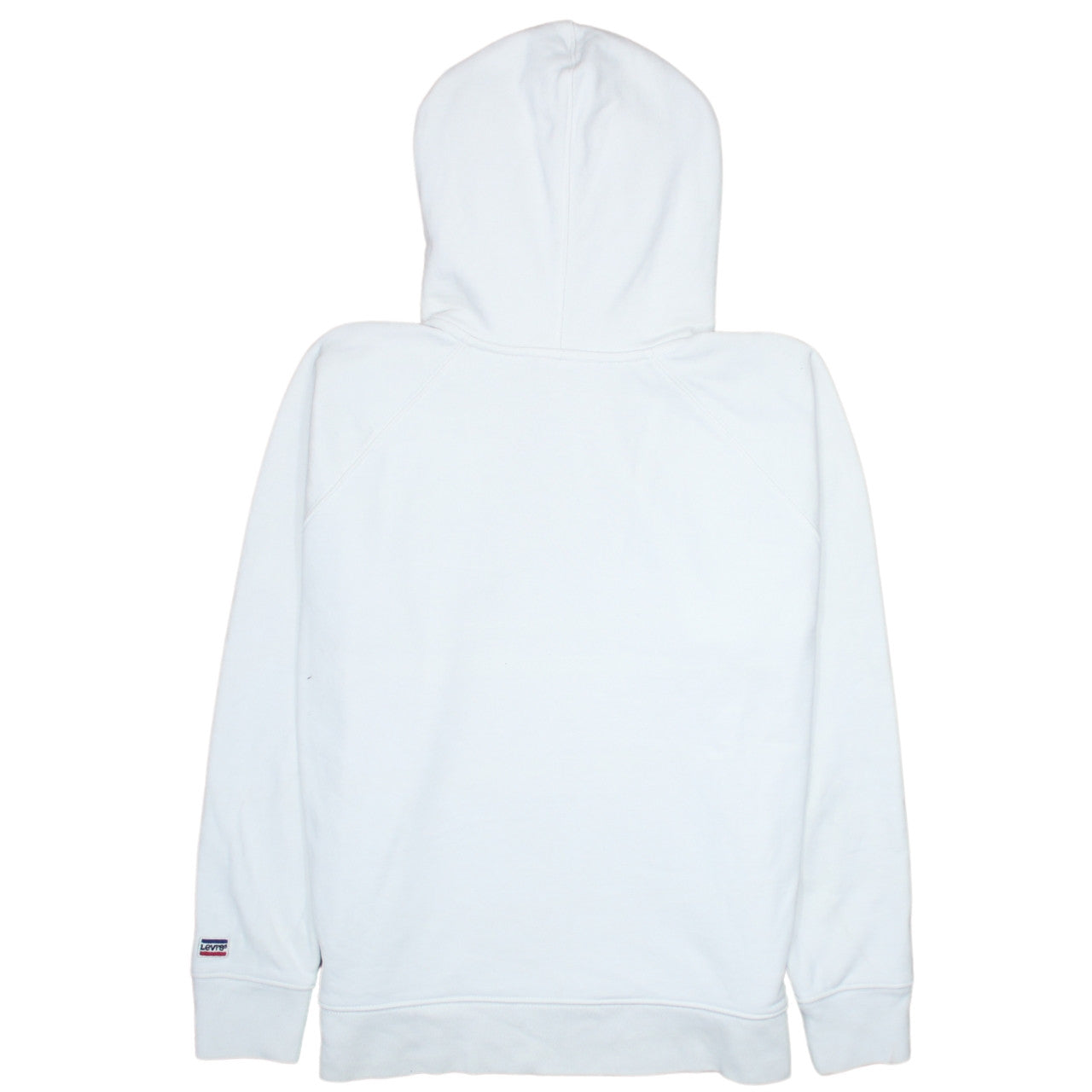 Mens UK Size L Levi's White Pullover Hoodie