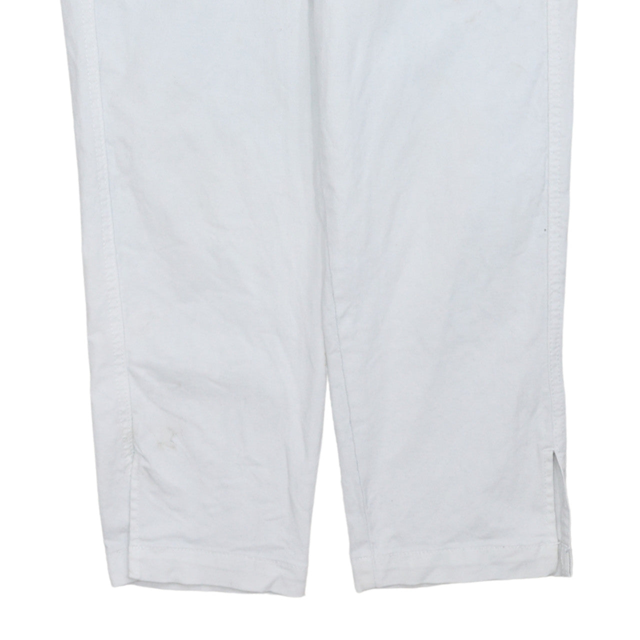 Womens UK Size 10 Levi's Classic Fit Capri White Jeans