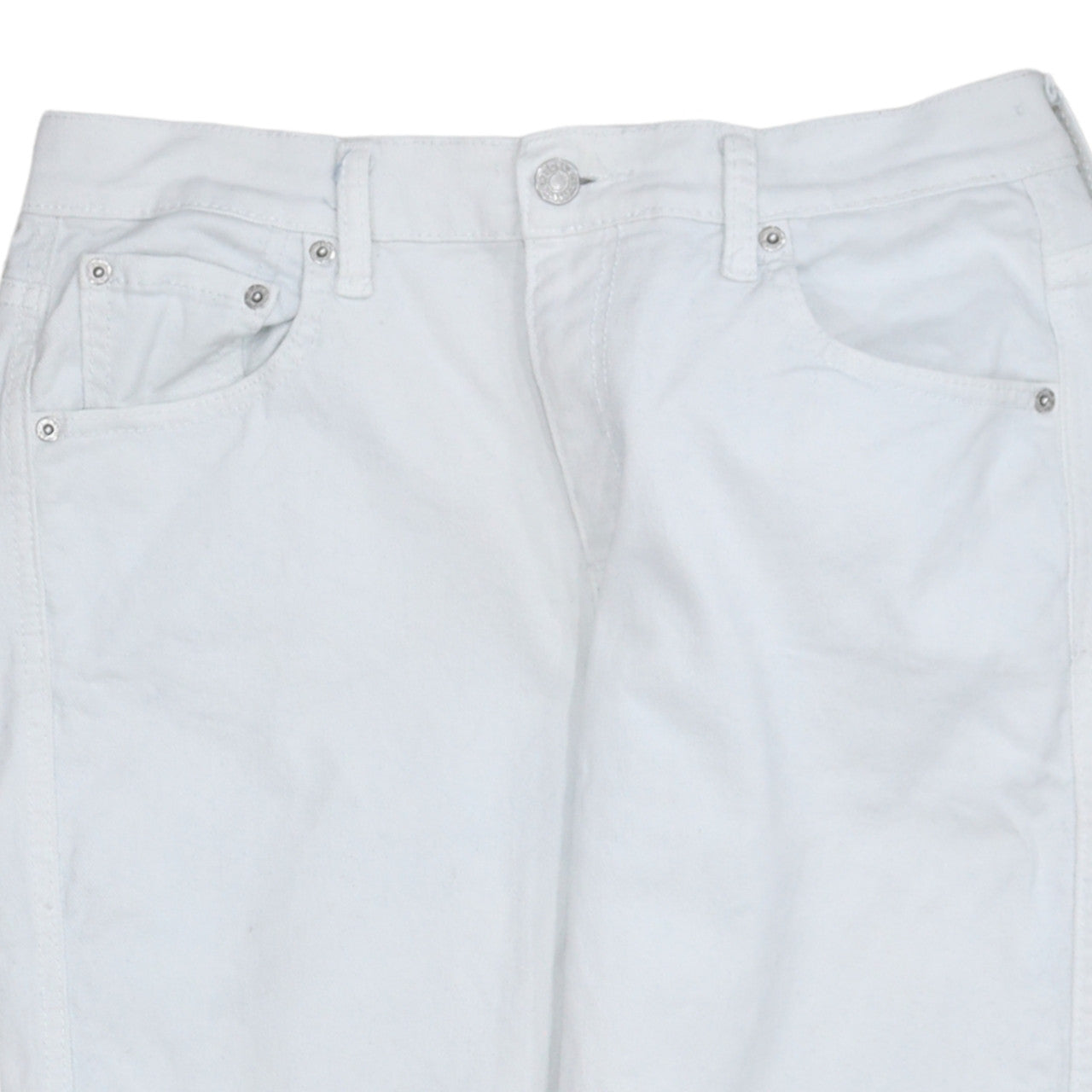 Womens UK Size 10 Levi's Classic Fit Capri White Jeans