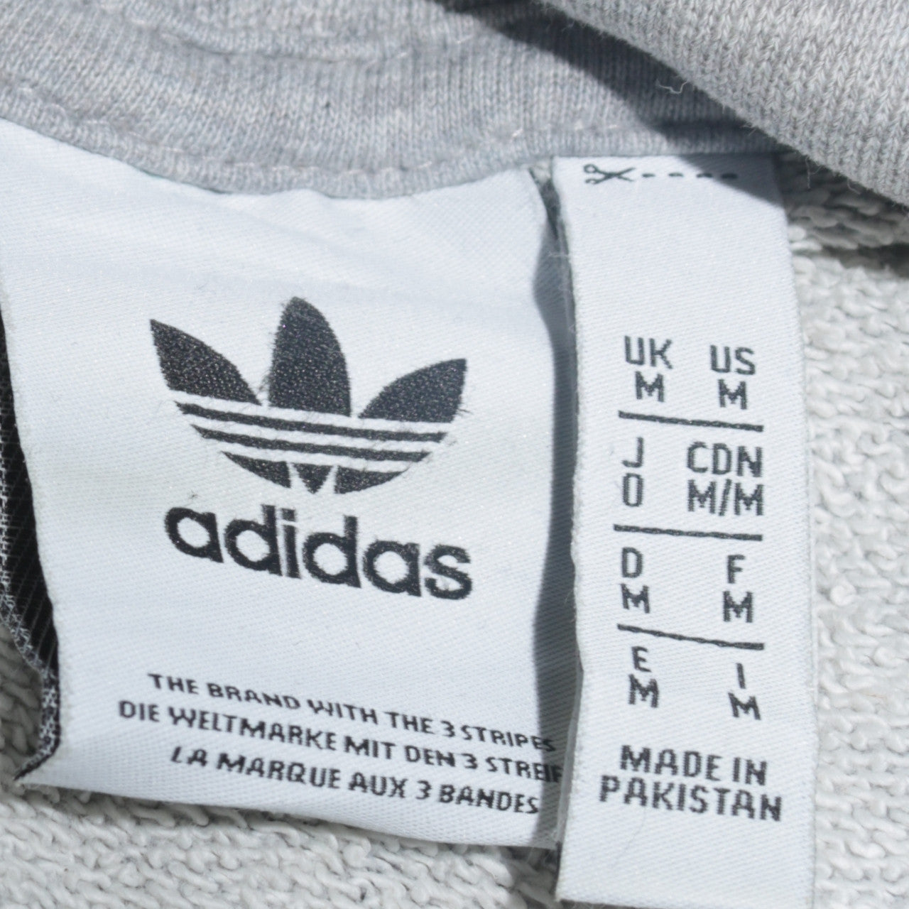Mens UK Size M adidas Grey Pullover Hoodie