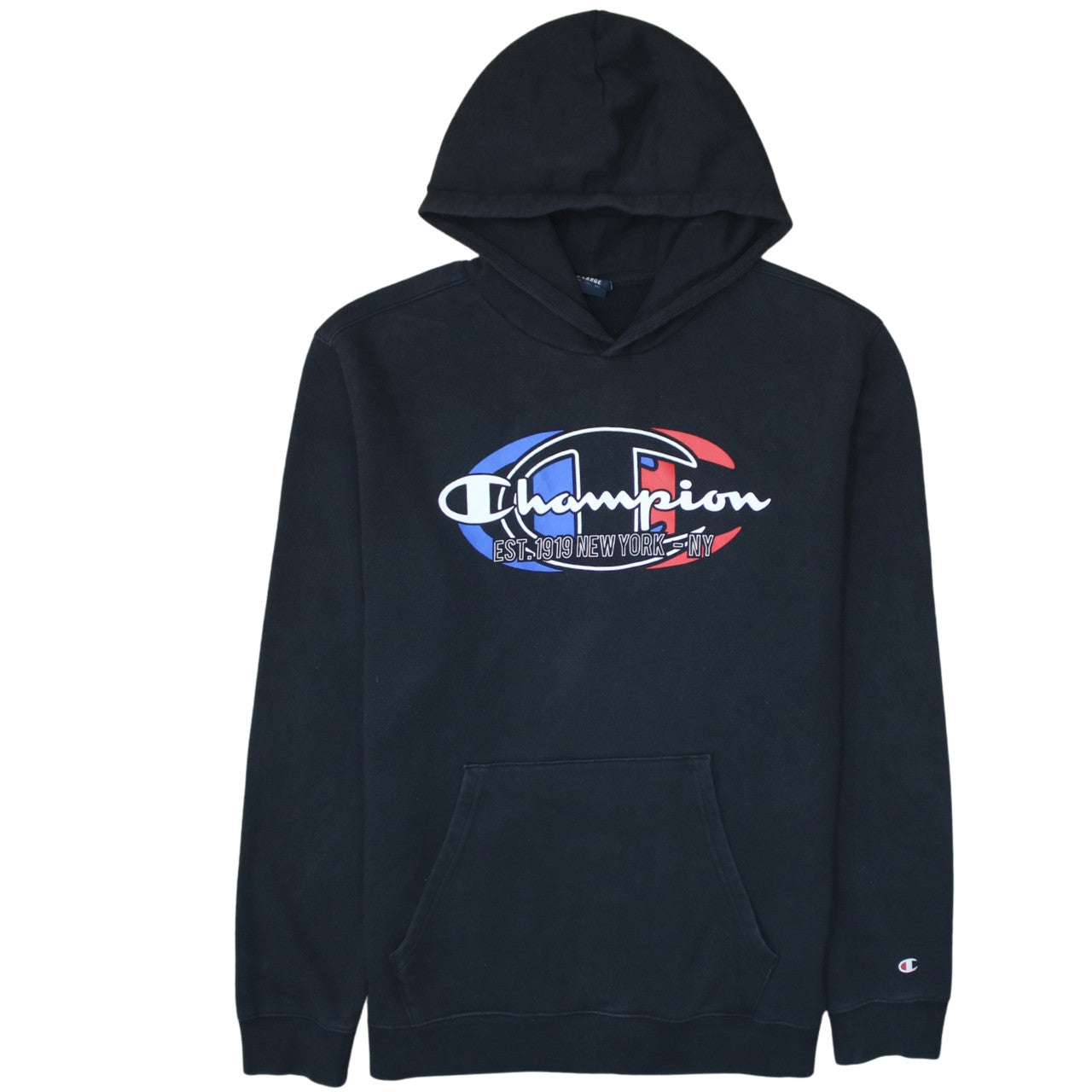 Mens UK Size XL Champion Black Pullover Hoodie