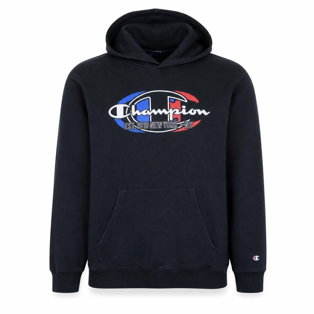 Mens UK Size XL Champion Black Pullover Hoodie