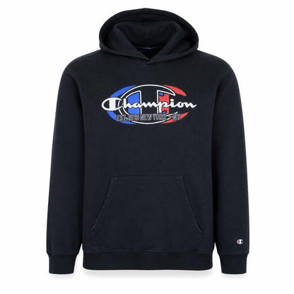 Mens UK Size XL Champion Black Pullover Hoodie