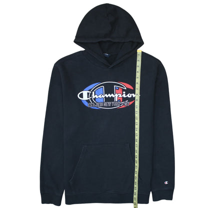 Mens UK Size XL Champion Black Pullover Hoodie