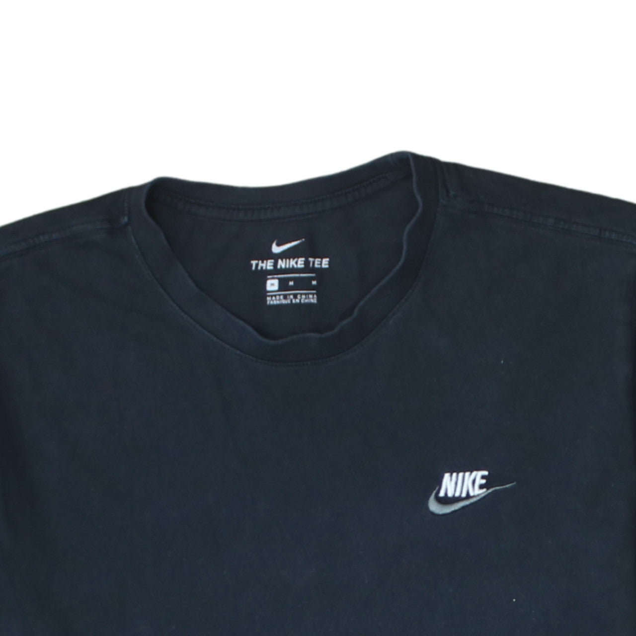 Nike Men's Black Crew Neck Short Sleeve Cotton T-Shirt M