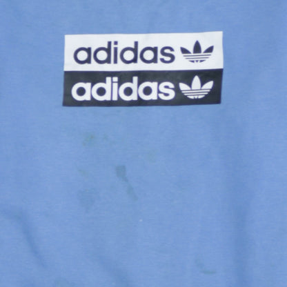 Adidas Boys Blue Crew Neck Pullover Sweatshirt Size 11-12 Years