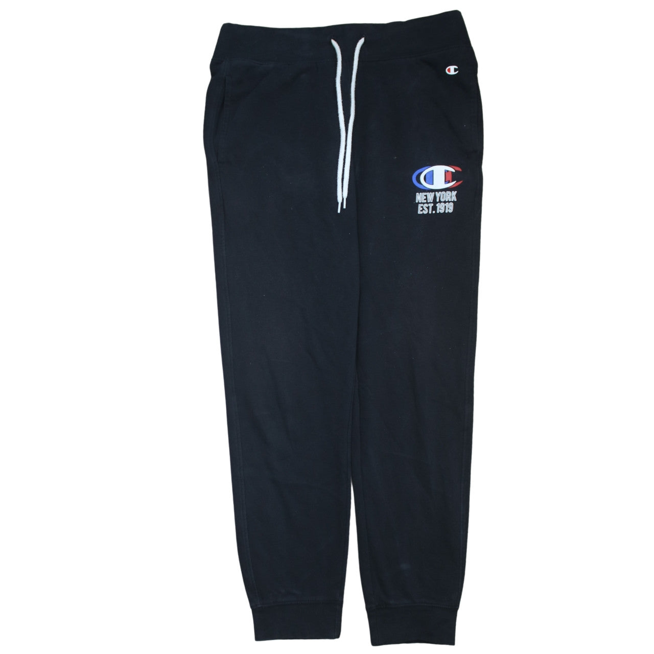 Mens UK Size M Champion Regular Fit Jogger Black Trousers