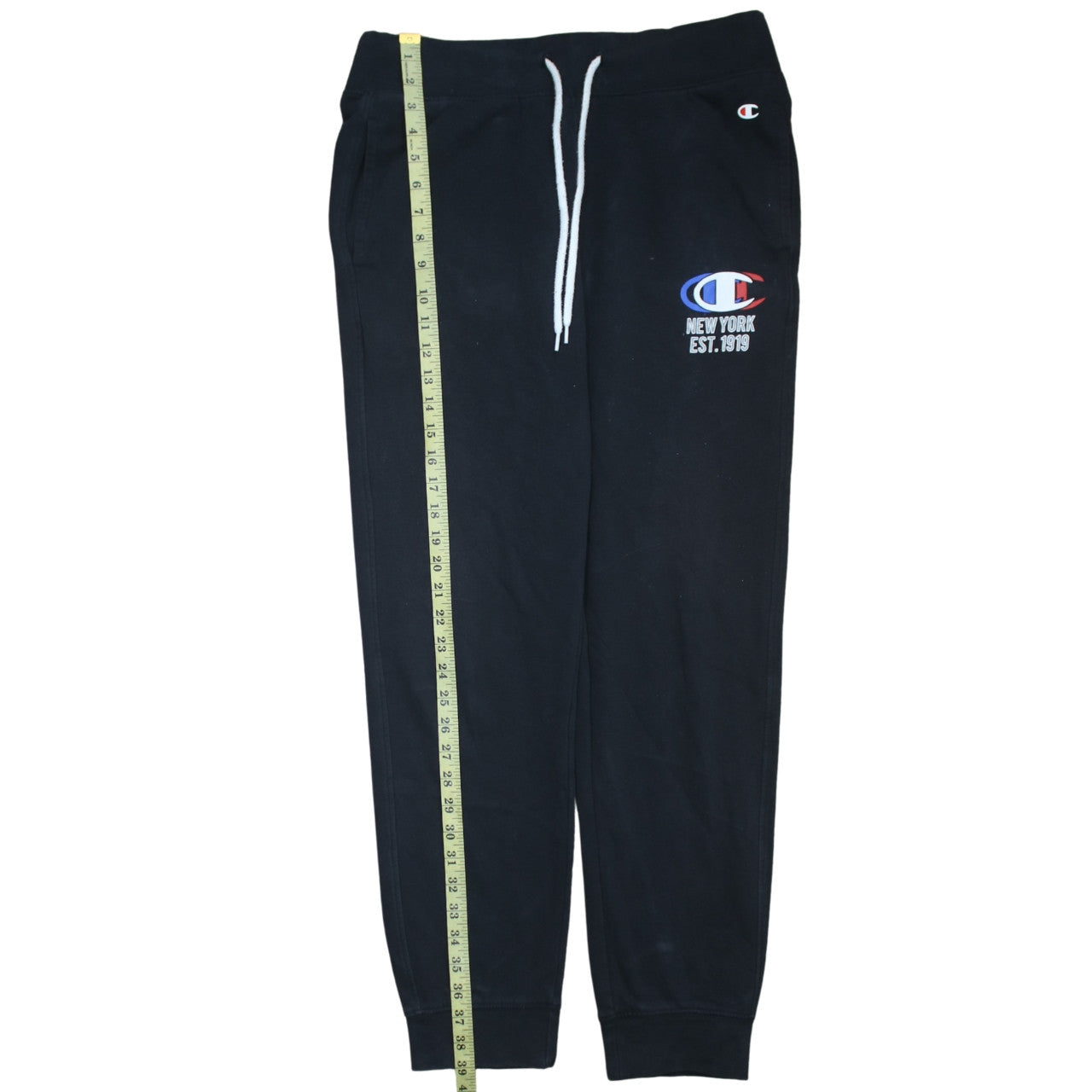 Mens UK Size M Champion Regular Fit Jogger Black Trousers