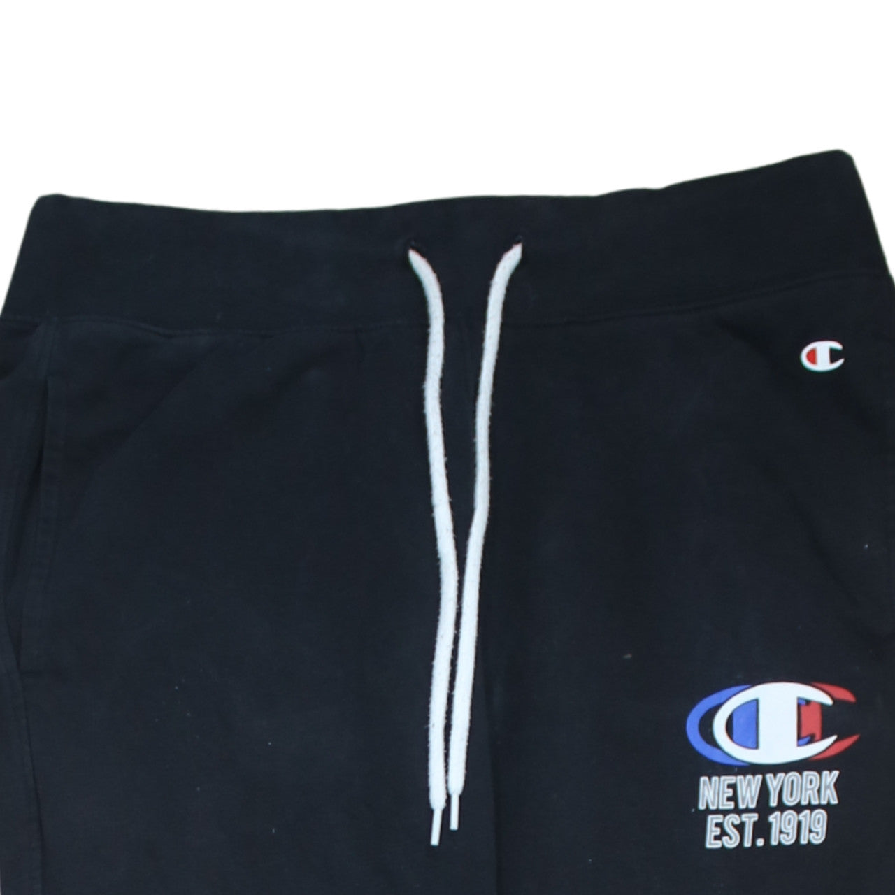 Mens UK Size M Champion Regular Fit Jogger Black Trousers